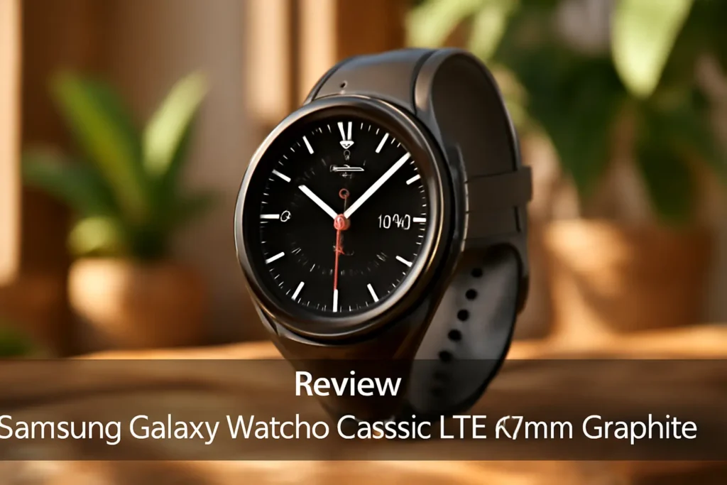 Samsung Smartwatch Galaxy Watch6 Classic LTE 47mm Grafite: Potência e Estilo ao Seu Alcance