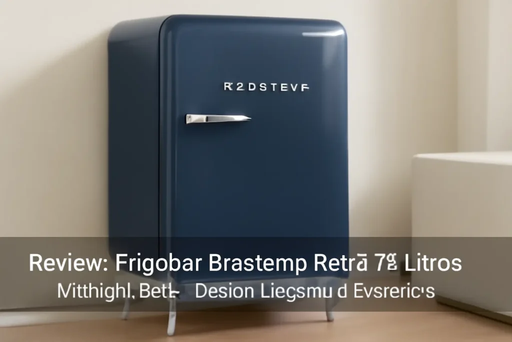 Frigobar Brastemp Retrô 76 Litros Midnight Blue - Design Elegante e Eficiência