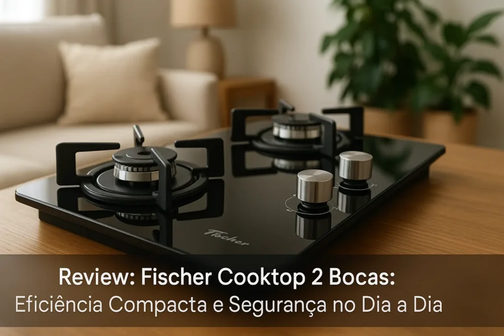 Fischer Cooktop 2 Bocas: Eficiência Compacta e Segurança no Dia a Dia