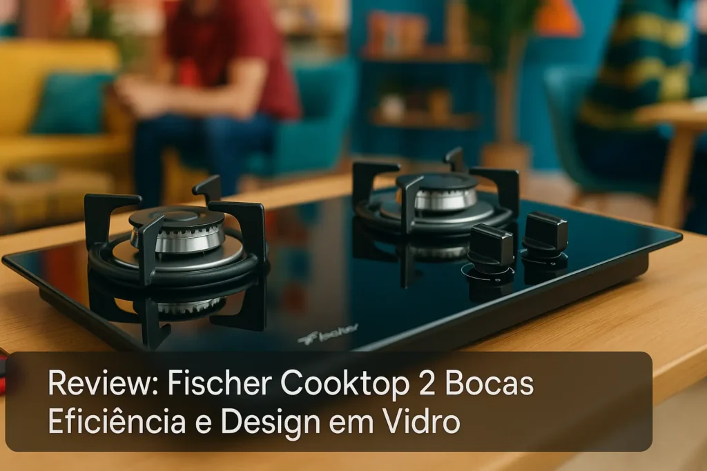 Fischer Cooktop 2 Bocas: Eficiência e Design em Vidro