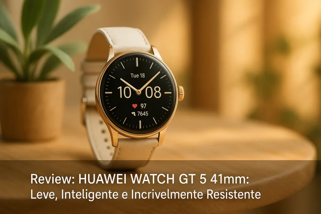 HUAWEI WATCH GT 5 41mm: Leve, Inteligente e Incrivelmente Resistente