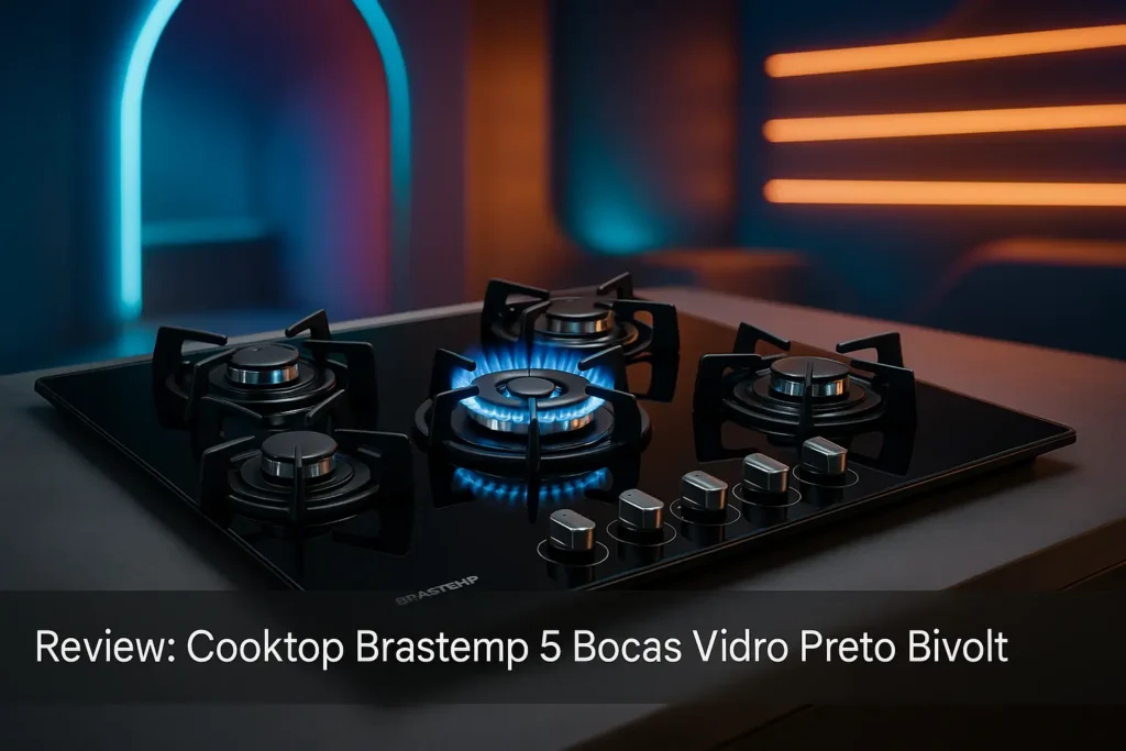 Cooktop Brastemp 5 Bocas Vidro Preto Bivolt: Potência e Estilo na Cozinha