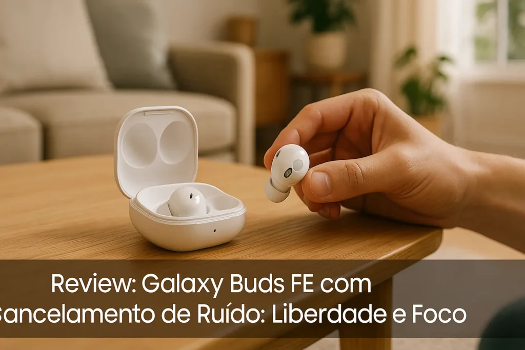 Galaxy Buds FE com Cancelamento de Ruído: Liberdade e Foco