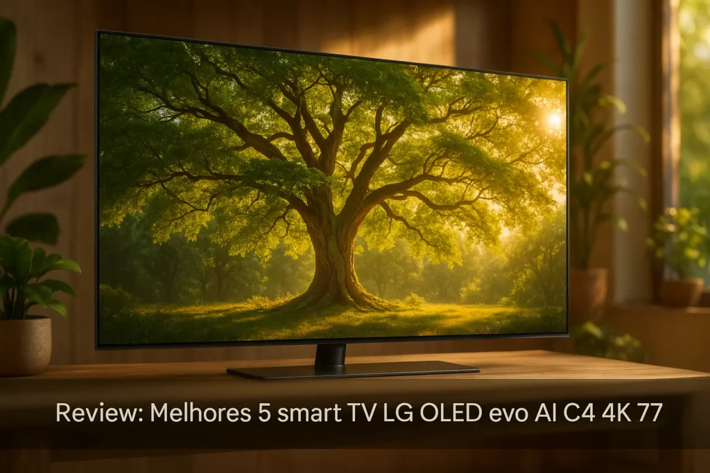 Melhores 5  smart TV LG OLED EVO AI c4 4k 77