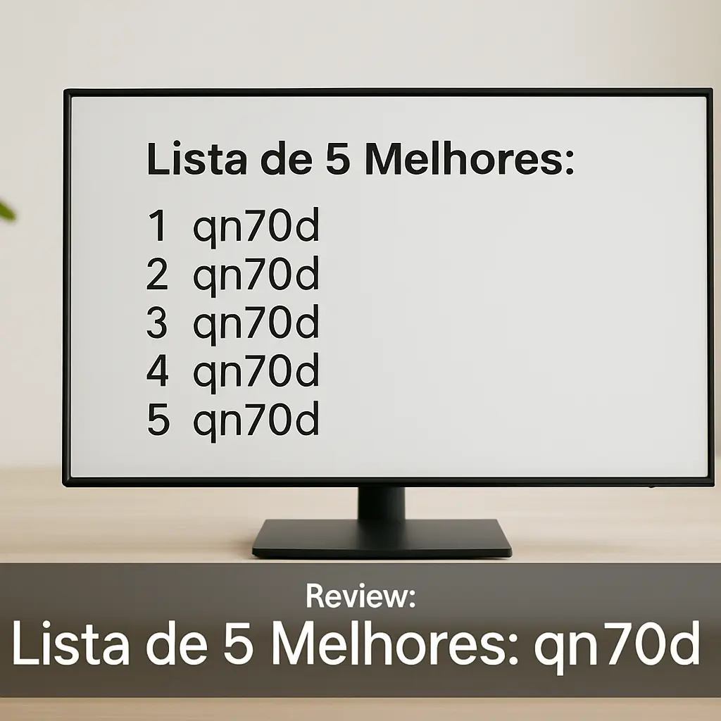 Lista de 5 Melhores:  qn70d