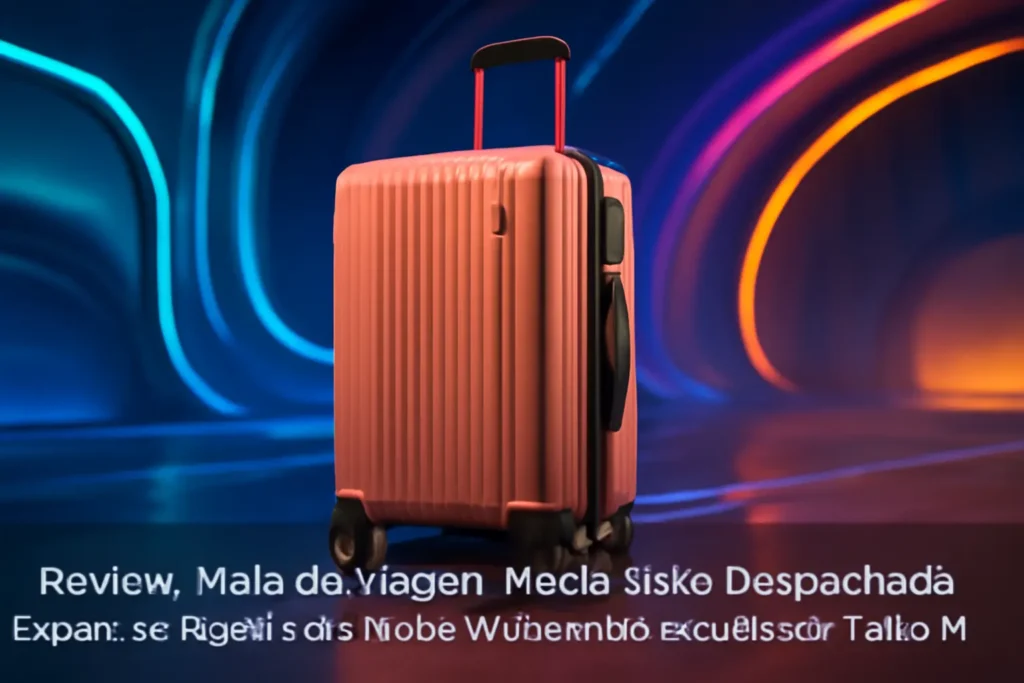 Mala de Viagem Média 23kg Despachada Expansiva Rígida com Rodas Duplas 360º e Cadeado TSA Gladiador C1M Rose Gold