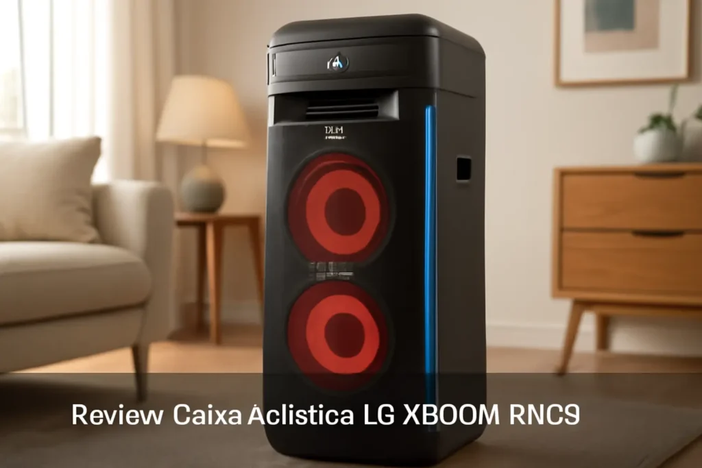 Caixa Acústica LG Xboom RNC9 - Multi Bluetooth, Graves Potentes, Entrada de Microfone e Guitarra