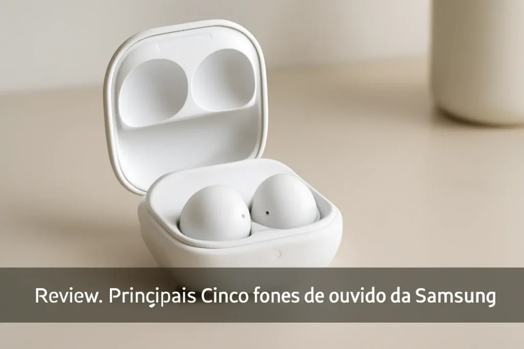 Principais Cinco fones de ouvido da Samsung
