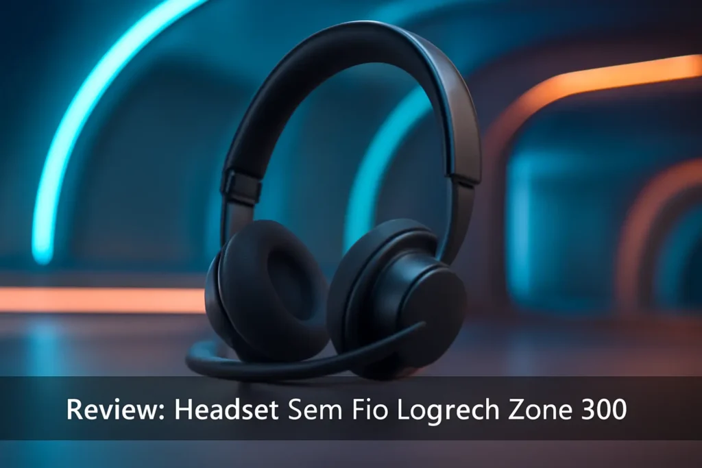 Headset Sem Fio Logitech Zone 300: Conforto e Qualidade de Áudio Impecáveis