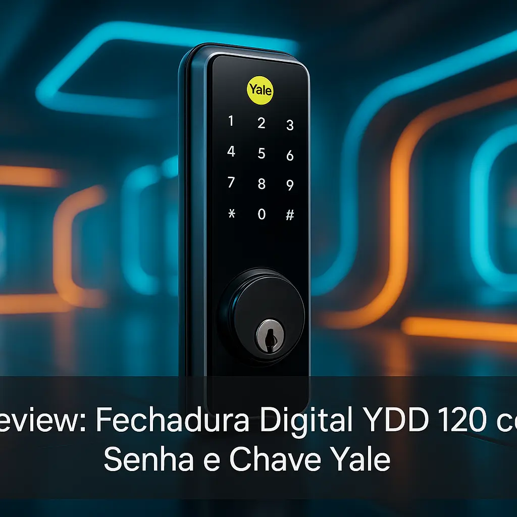 Fechadura Digital YDD 120 com Senha e Chave Yale