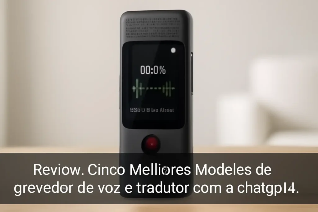 Cinco Melhores Modelos de gravador de voz e tradutor com ia chatgpt4