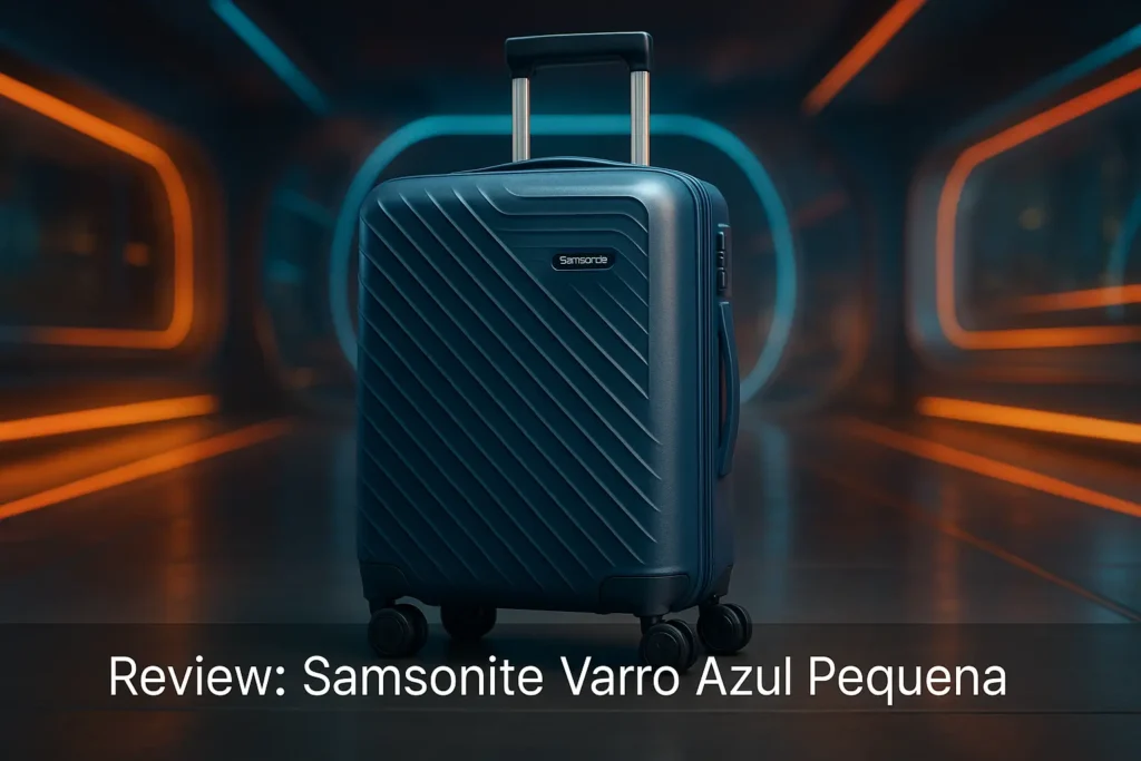 Samsonite Varro Azul Pequena: Compacta, Resistente e Sofisticada
