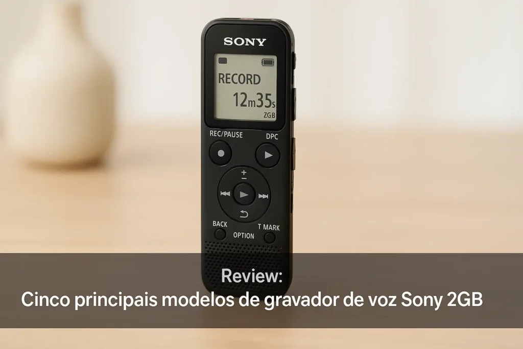 Cinco Principais Modelos de gravador de voz Sony 2gb