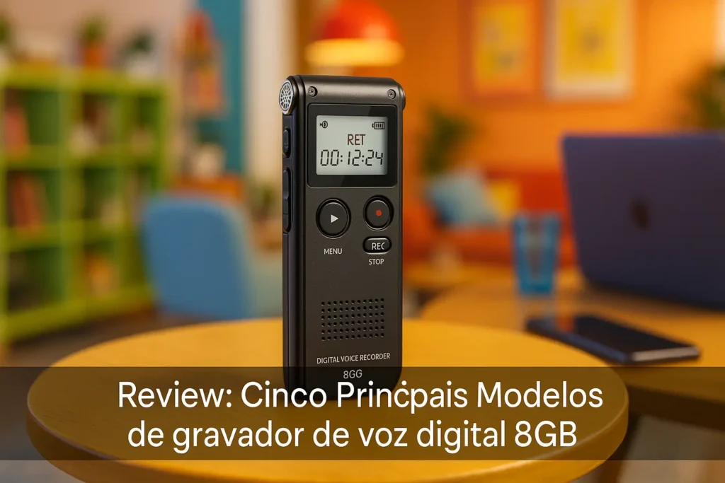 Cinco Principais Modelos de gravador de voz digital 8gb