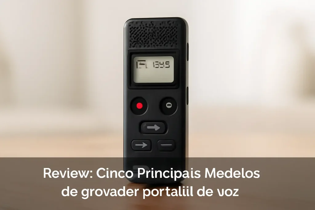 Cinco Principais Modelos de gravador portátil de voz