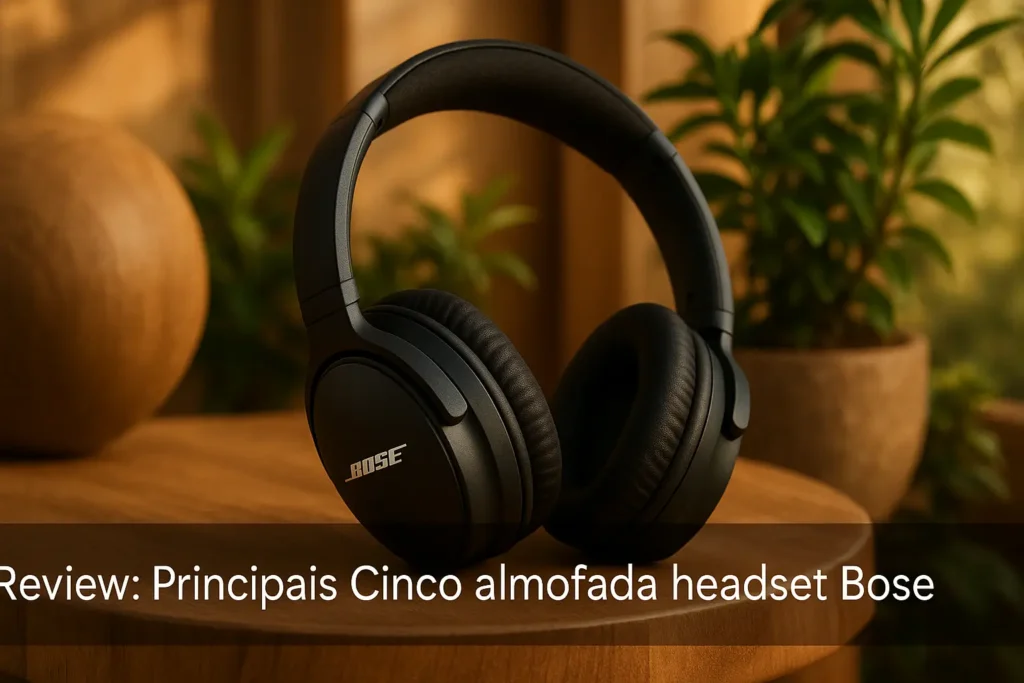 Principais Cinco almofada headset Bose