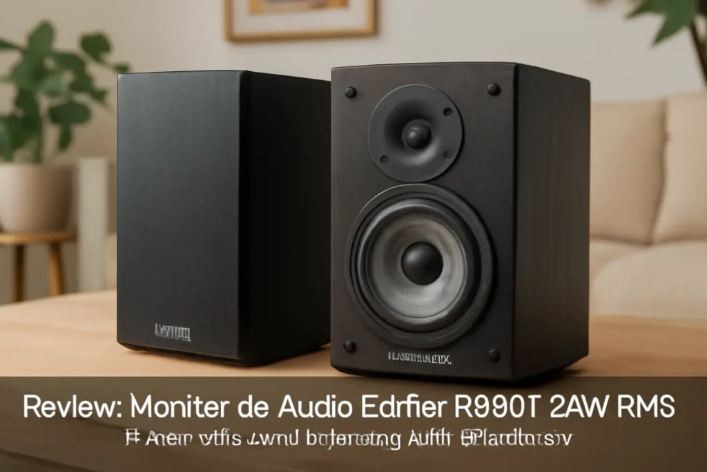 Monitor de Áudio Edifier R980T 24W RMS - Preto: Potência e Qualidade para Seu Estúdio