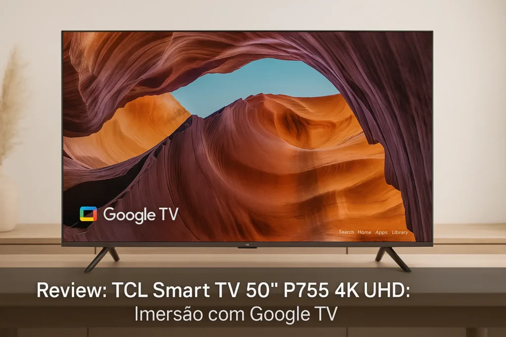 TCL Smart TV 50” P755 4K UHD: Imersão com Google TV