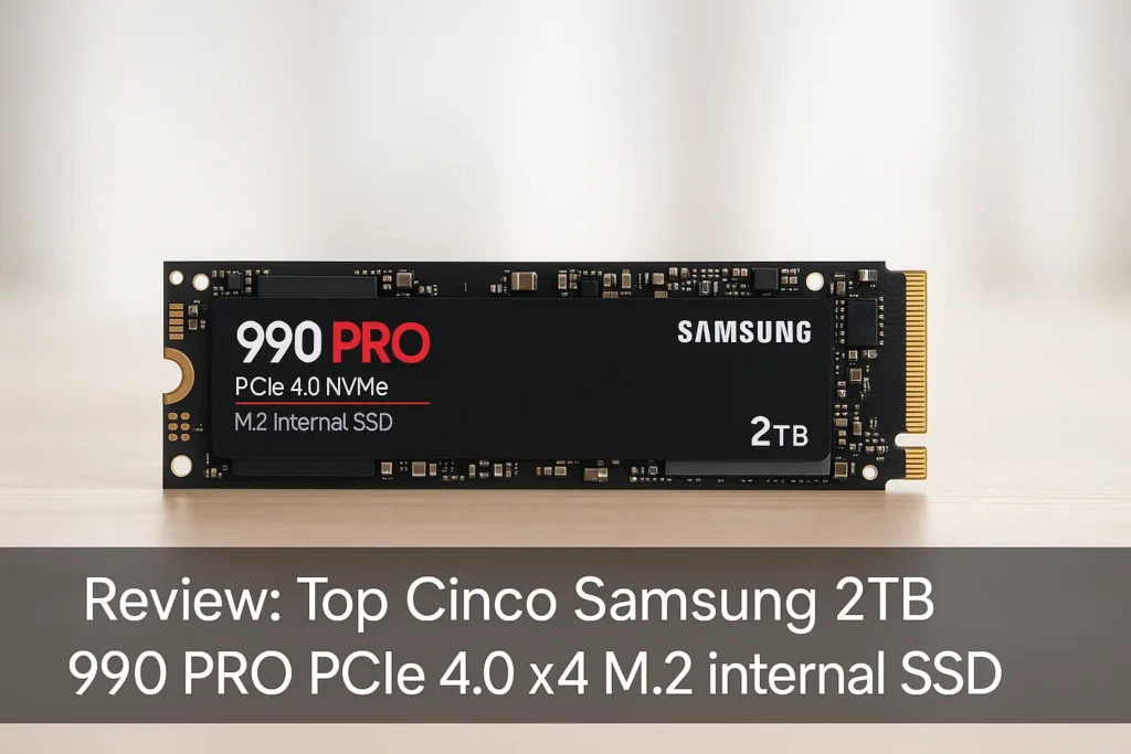 Top Cinco Samsung 2tb 990 pro pcie 4.0 x4 m.2 internal SSD