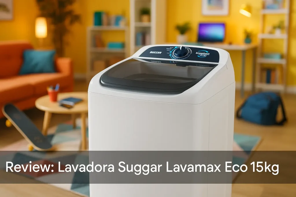 Lavadora Suggar Lavamax Eco 15kg: Potência e Economia no Dia a Dia