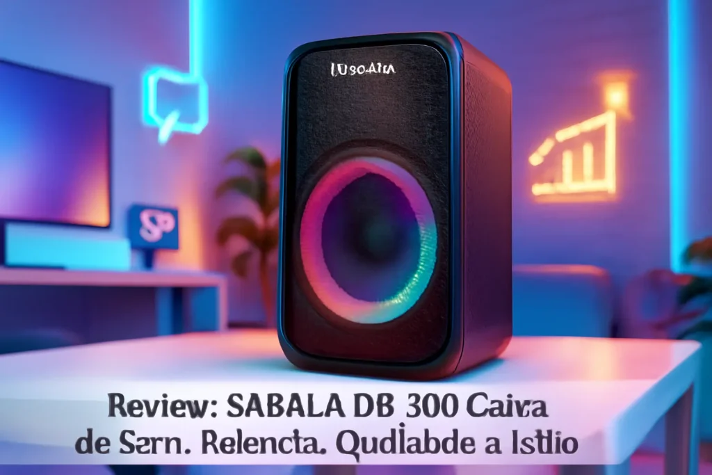 SABALA DR-908 Caixa de Som: Potência, Qualidade e Estilo