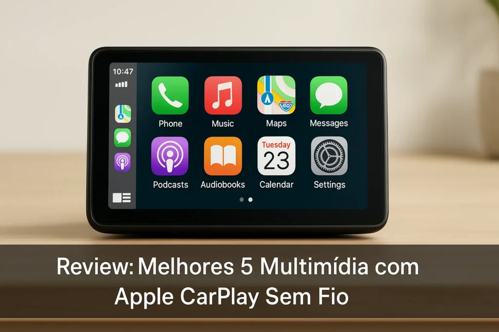 Melhores 5 multimidia com Apple carplay sem fio