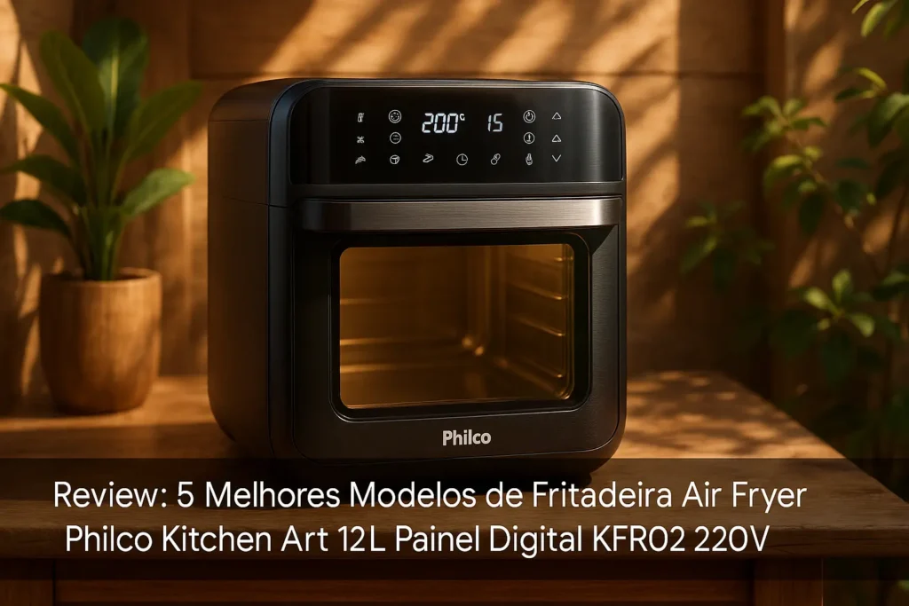 5 Melhores Modelos de fritadeira air fryer philco kitchen art 12l painel digital kfr02 220v