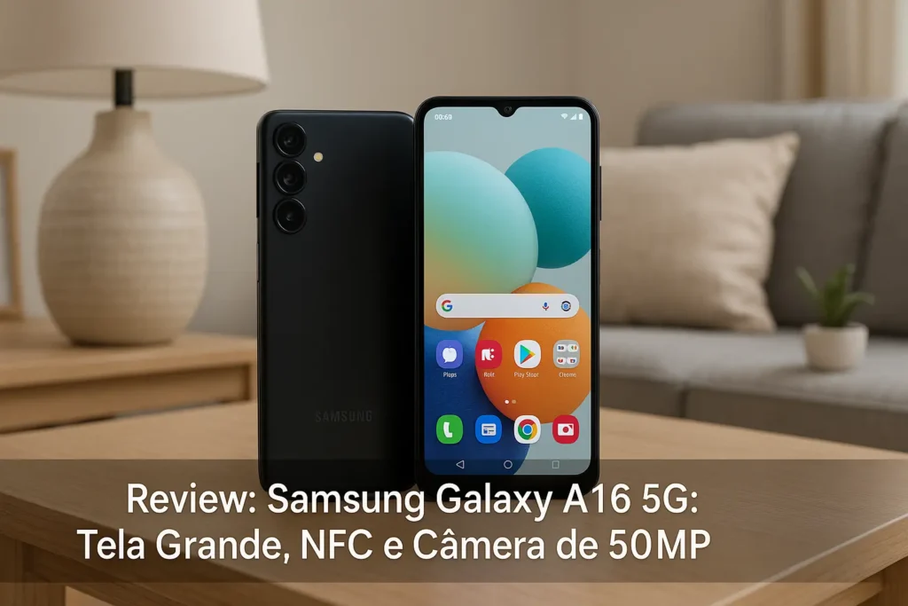 Samsung Galaxy A16 5G: Tela Grande, NFC e Câmera de 50MP