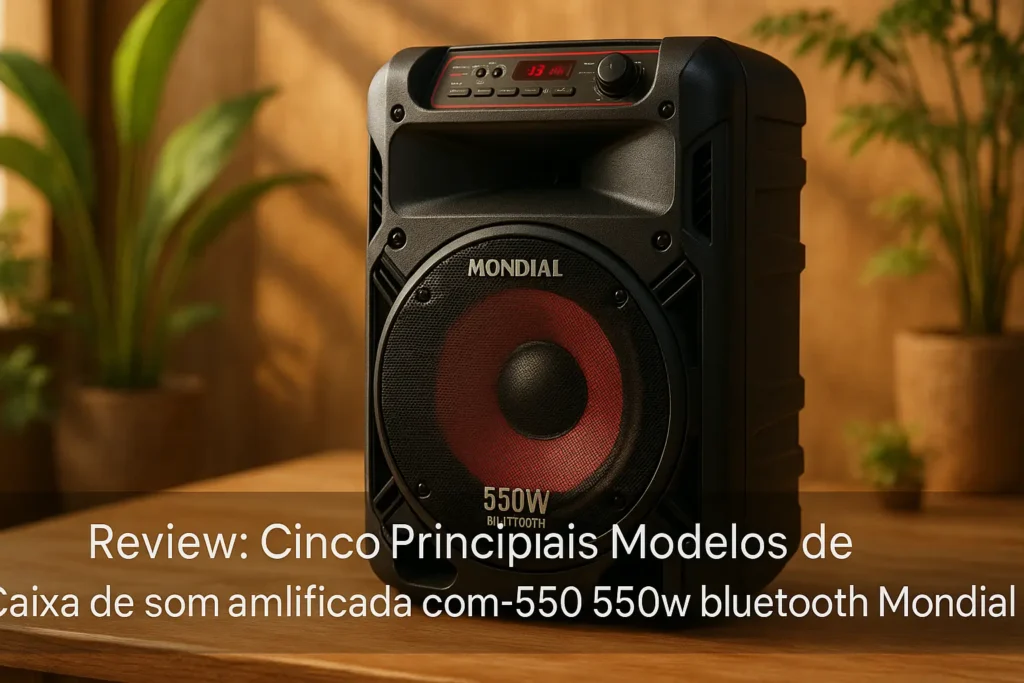 Cinco Principais Modelos de  Caixa de som amplificada com-550 550w bluetooth Mondial