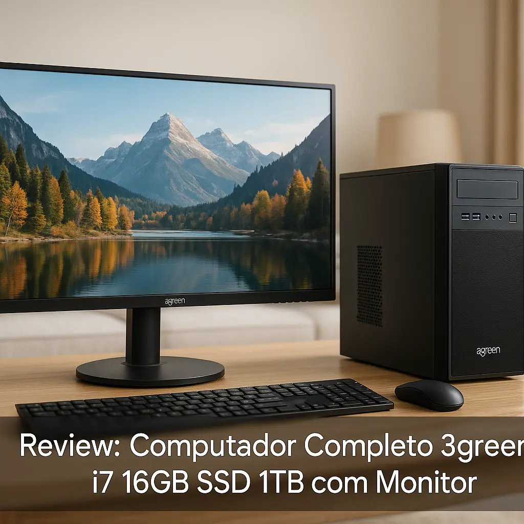 Computador Completo 3green i7 16GB SSD 1TB com Monitor