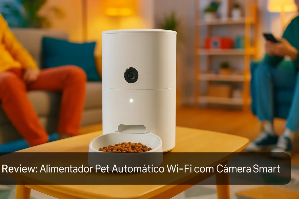 Alimentador Pet Automático Wi-Fi com Câmera Smart