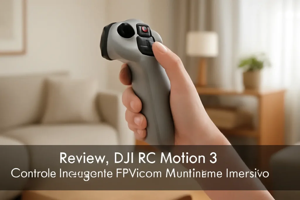 DJI RC Motion 3: Controle Inteligente FPV com Movimento Imersivo