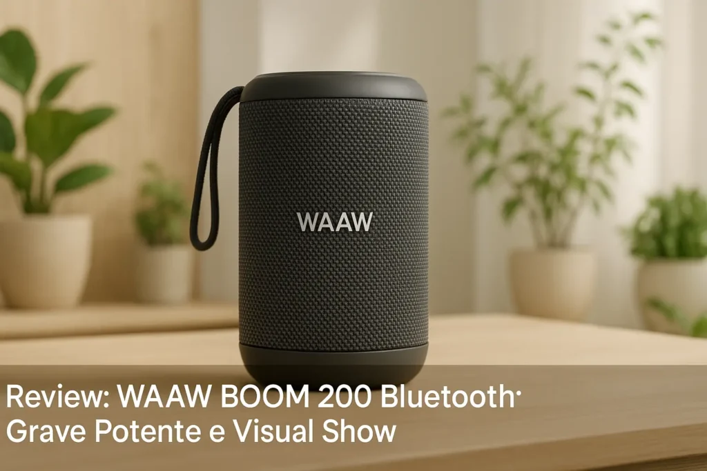 WAAW BOOM 200 Bluetooth: Grave Potente e Visual Show