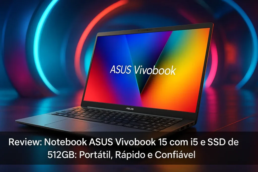 Notebook ASUS Vivobook 15 com i5 e SSD de 512GB: Portátil, Rápido e Confiável