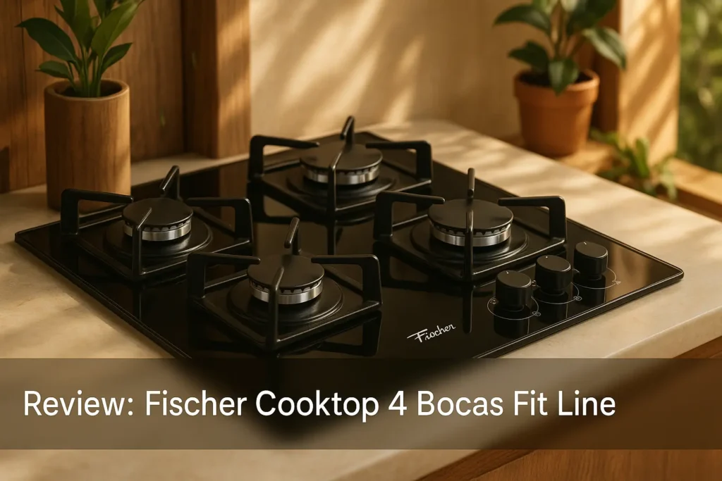 Fischer Cooktop 4 Bocas Fit Line: Compacto e Eficiente