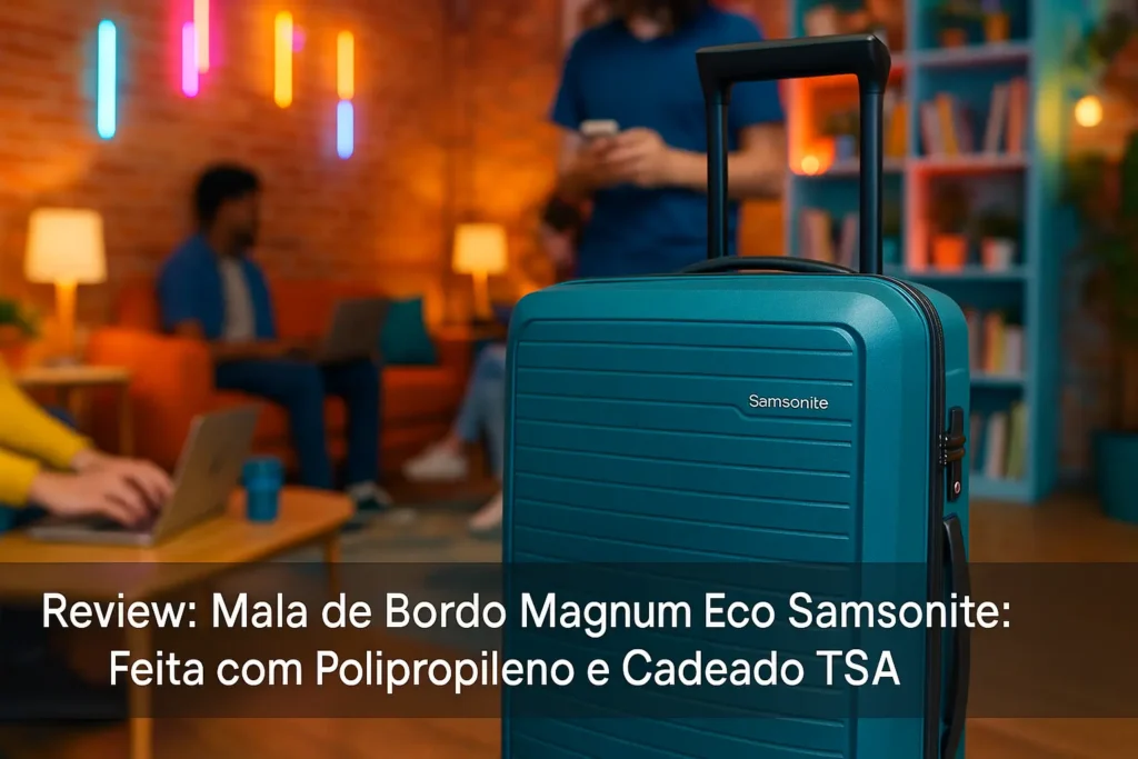 Mala de Bordo Magnum Eco Samsonite: Feita com Polipropileno e Cadeado TSA