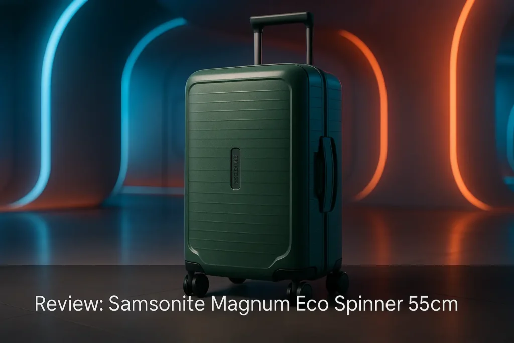 Samsonite Magnum Eco Spinner 55cm: Sustentável e Robusta