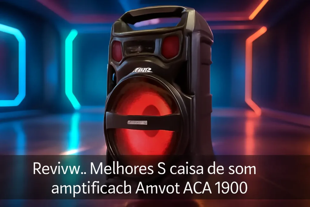 Melhores 5  caixa de som amplificada Amvox aca 1900