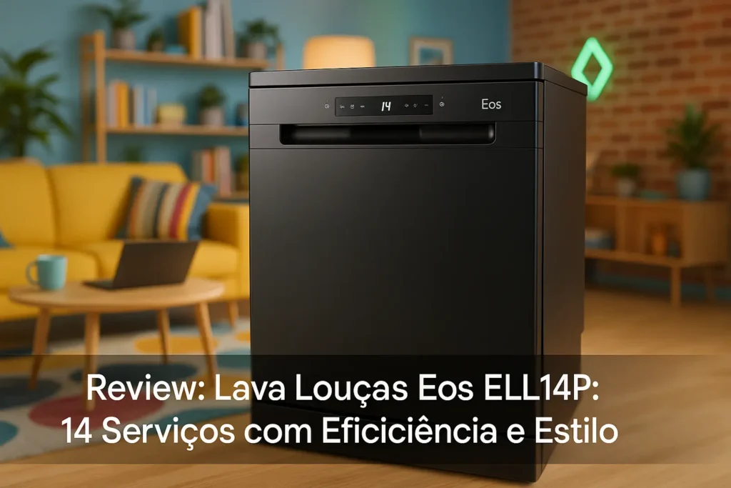 Lava Louças Eos Ell14p: 14 Serviços com Eficiência e Estilo