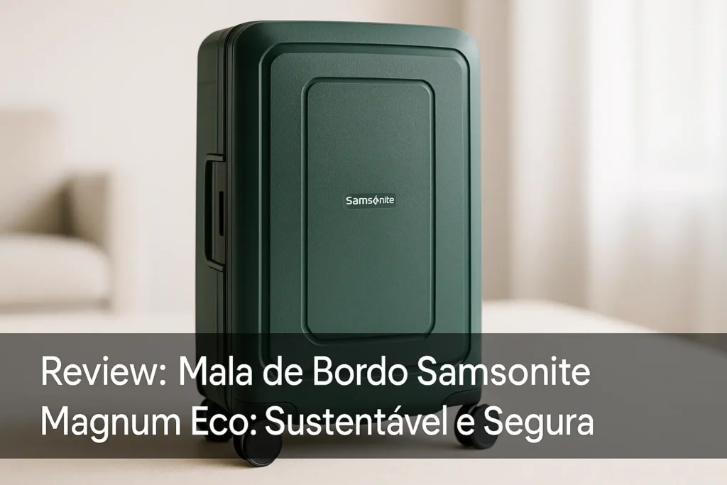 Mala de Bordo Samsonite Magnum Eco: Sustentável e Segura