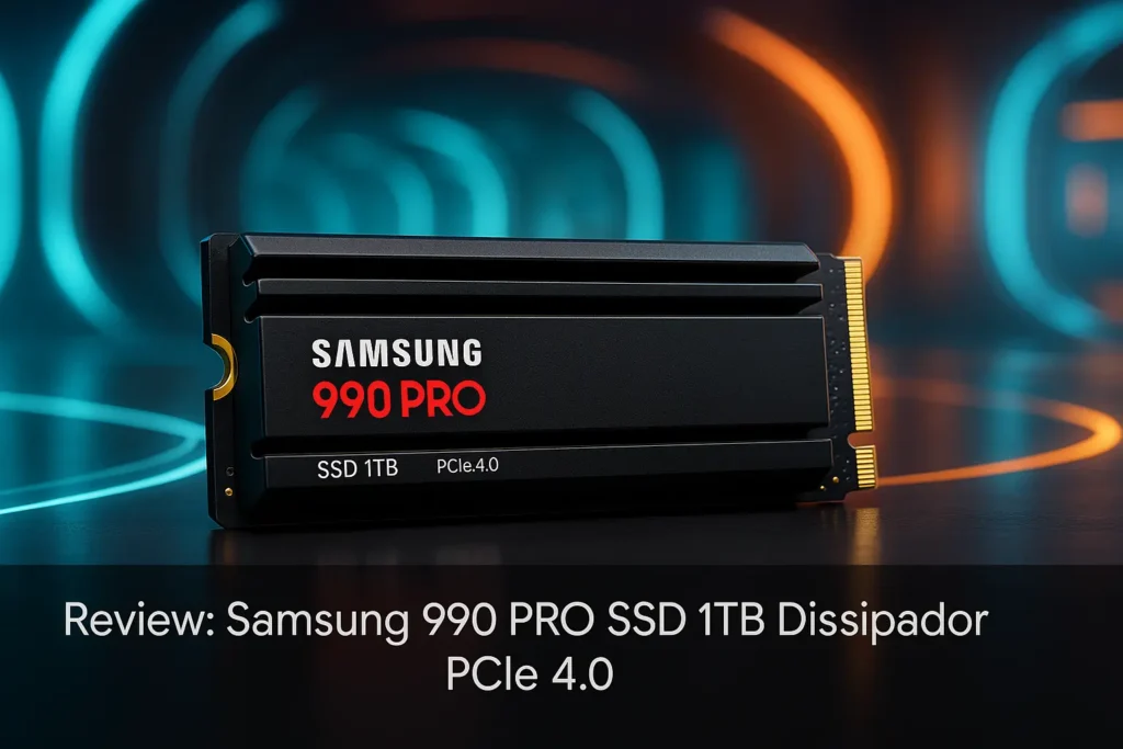 Samsung 990 PRO SSD 1TB Dissipador PCIe 4.0: Desempenho Impecável
