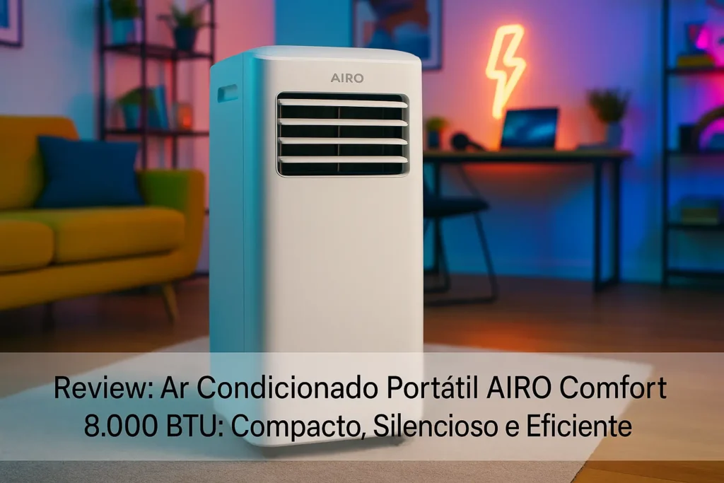Ar Condicionado Portátil AIRO Comfort 8.000 BTU: Compacto, Silencioso e Eficiente