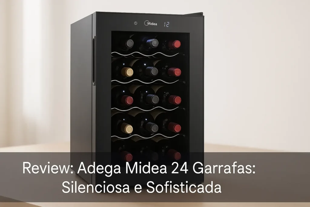 Adega Midea 24 Garrafas: Silenciosa e Sofisticada