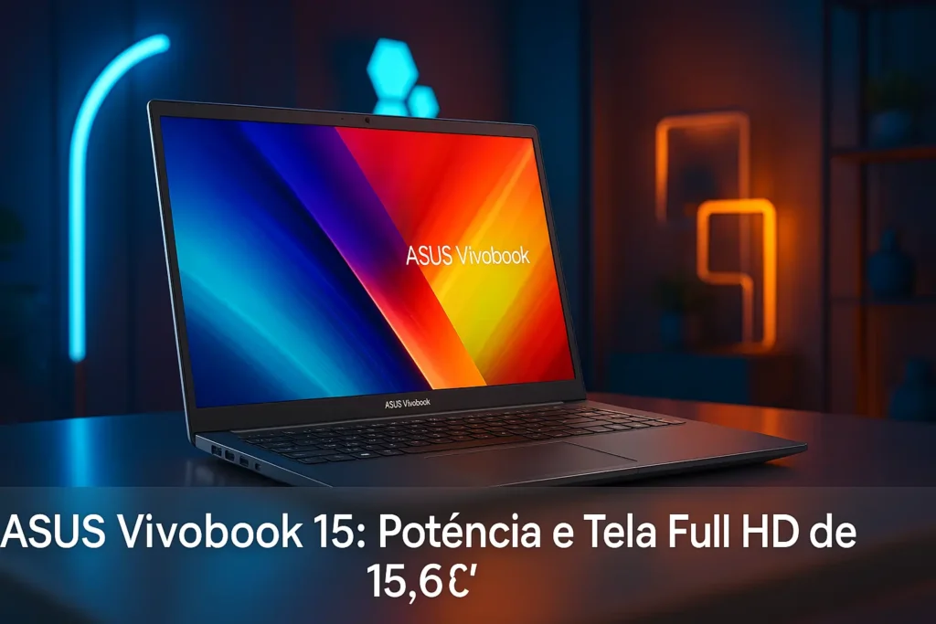 ASUS Vivobook 15: Potência e Tela Full HD de 15,6”
