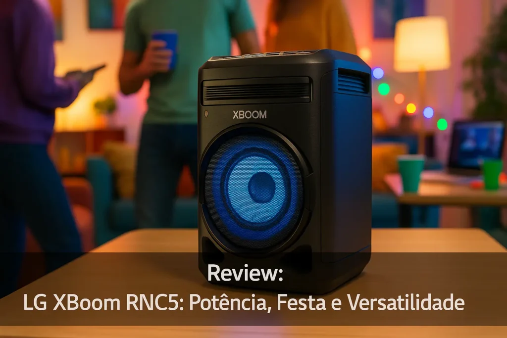 LG Xboom RNC5: Potência, Festa e Versatilidade