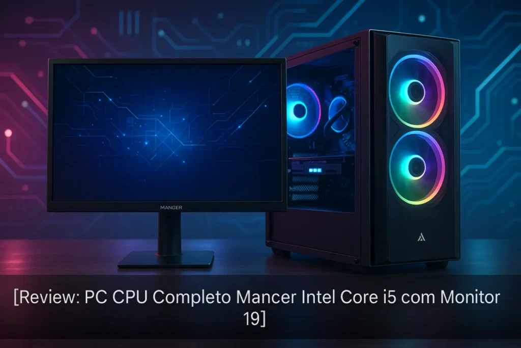 PC CPU Completo Mancer Intel Core i5 com Monitor 19"