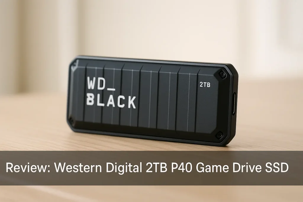Western Digital 2TB P40 Game Drive SSD: velocidade e estilo gamer