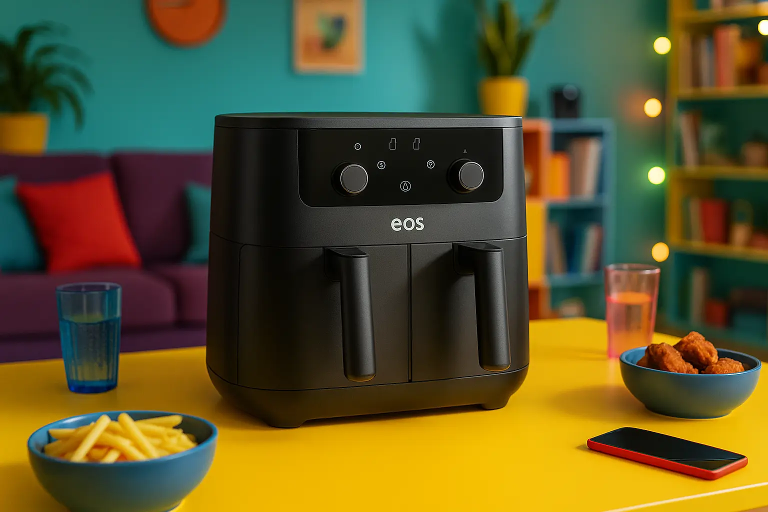 Fritadeira Eos Dual Zone: potência e praticidade
