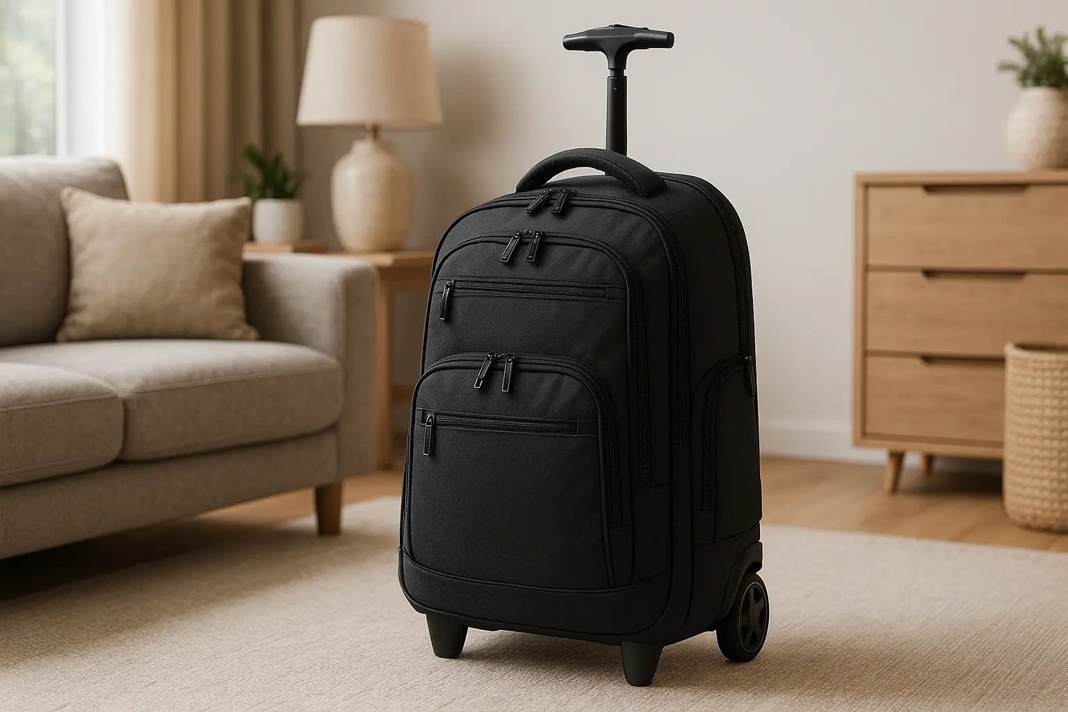 TOKSHOP Mochila com Rodinhas: robustez e elegância