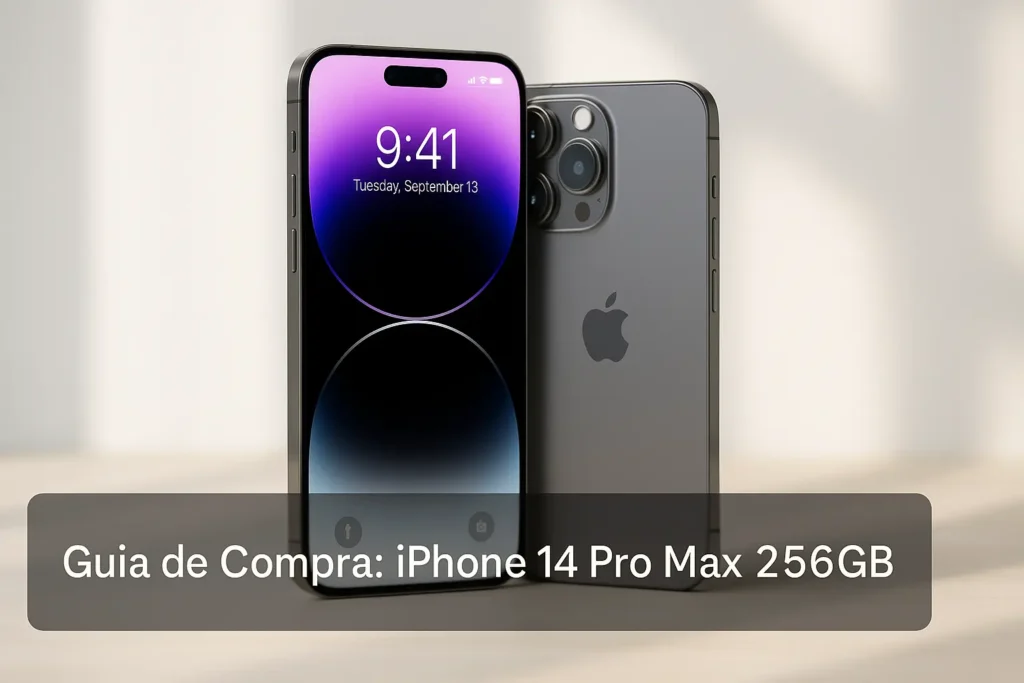 5 iPhone 14s Pro Max 256GB com Câmera 48 MP e Chip A18